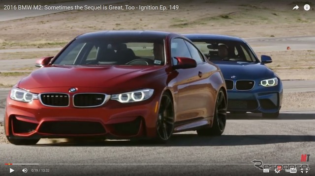 BMW M4クーペ と M2クーペ を徹底比較した米『モータートレンド』