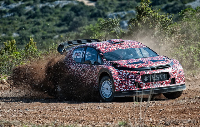 シトロエンのWRC 2017年型マシンの開発テスト