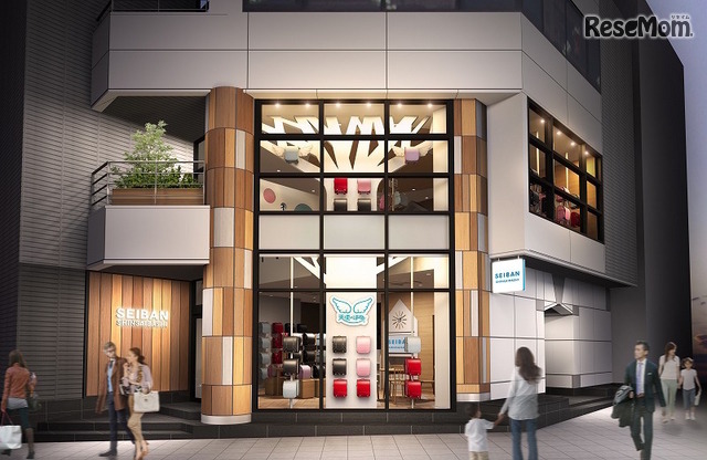 セイバン:関西エリア初の直営店「SEIBAN SHINSAIBASHI」外観イメージ