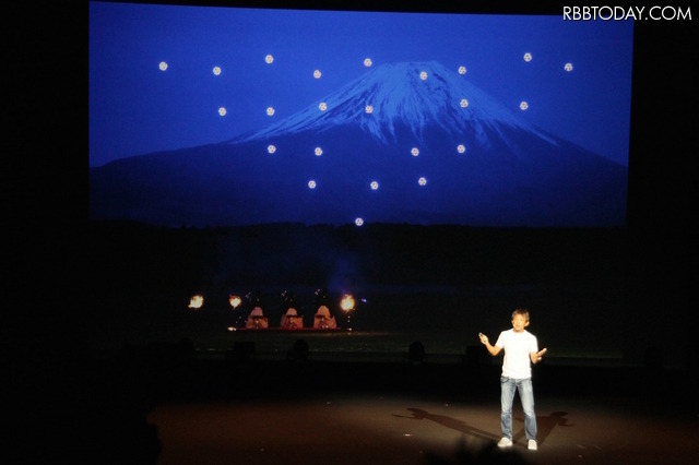 富士山麓では試験飛行が行われた