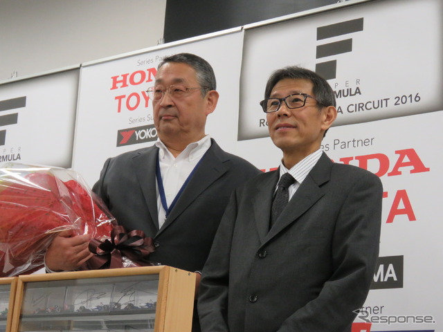 シリーズ運営団体「JRP」の社長が交代。白井裕氏(左)が社長を任期満了で退任して技術顧問に就任、新社長は倉下明氏(右)。