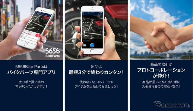 バイクパーツ専門フリマアプリ「5656BikeParts(ゴロゴロバイクパーツ)」