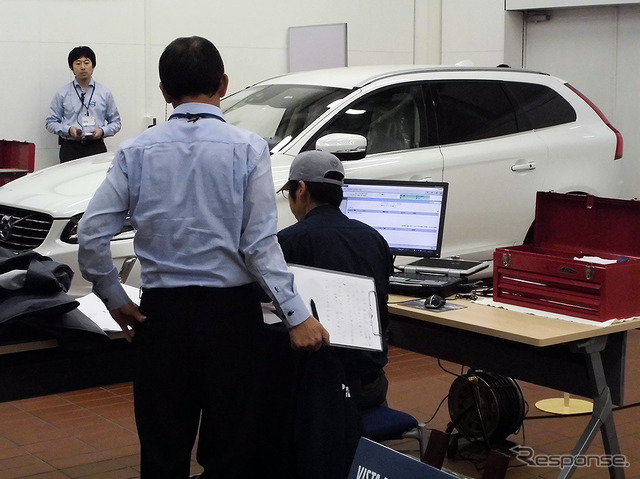 ボルボ豊橋トレーニングセンター(愛知県豊橋市)などで、4月27・28日の2日間にわたり実施されたアフターセールス技能競技大会(VISTA)