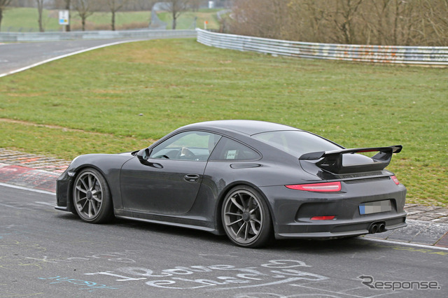 ポルシェ911 GT3 改良新型 スクープ写真