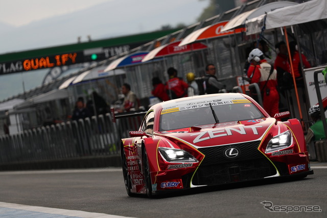 GT500クラス予選3位の#38 RC F。