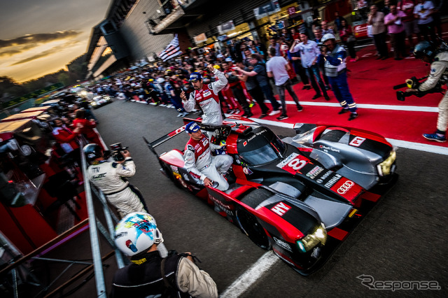 WECスパ戦を制したのはアウディ8号車。