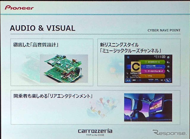 サイバーナビ史上最高音質を実現したという