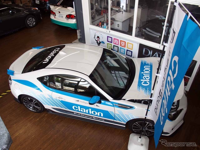 「QUANTUM」の1Fスペースに置かれたFDSのデモカー