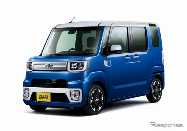トヨタ ピクシス メガ Gターボ SAII レジャーエディション SAII(2WD)(パールホワイトIII×ブルーマイカメタリック)〈オプション装着車〉