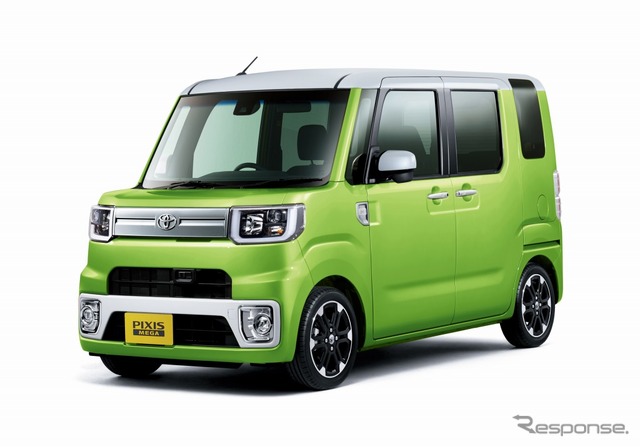 トヨタ ピクシス メガ Gターボ SAII レジャーエディション SAII(2WD)(パールホワイトIII×フレッシュグリーンメタリック)〈オプション装着車〉