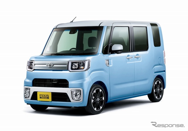 トヨタ ピクシス メガ Gターボ SAII レジャーエディション SAII(2WD)(パールホワイトIII×ミストブルーマイカメタリック)〈オプション装着車〉