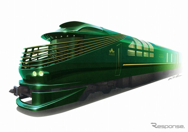 『瑞風』専用車両（87系）のイメージ。2017年春から運転される。