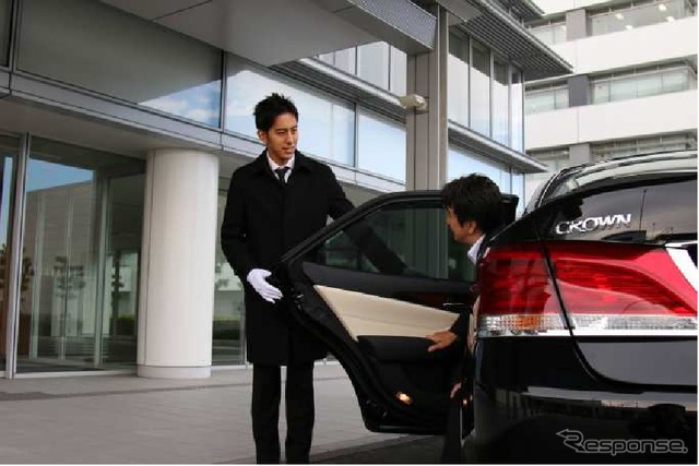 バレーパーキングサービスの車両受け渡し場所の様子(イメージ)