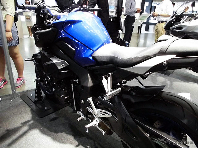 欧州で5月末発売予定の「MT-10」を先行展示したヤマハ発動機(人とくるまのテクノロジー展2016横浜)