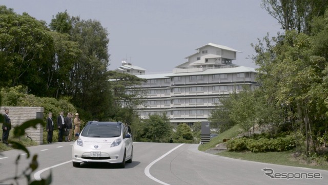 「プロパイロット」を搭載した日産の自動運転車両