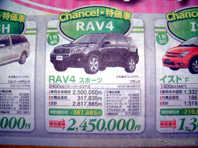 【新車値引き情報】春の商戦、早くも始まる!!