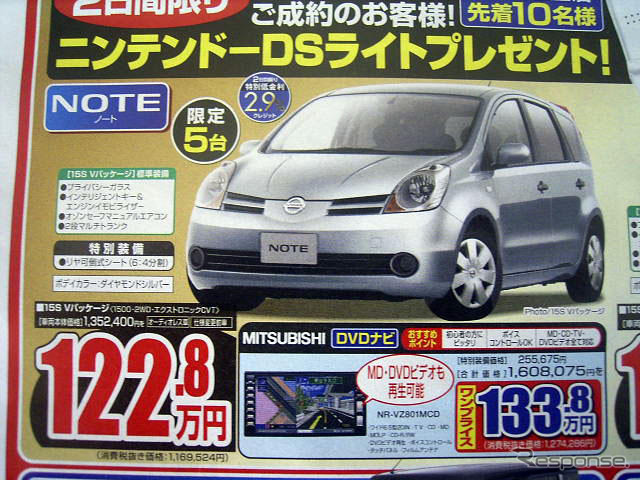 【新車値引き情報】コンパクトカーをこのプライスで購入する!!