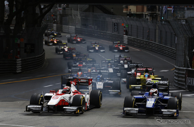 GP2参戦中の#1 松下信治が、モナコ戦の第2レースで今季初勝利を達成。