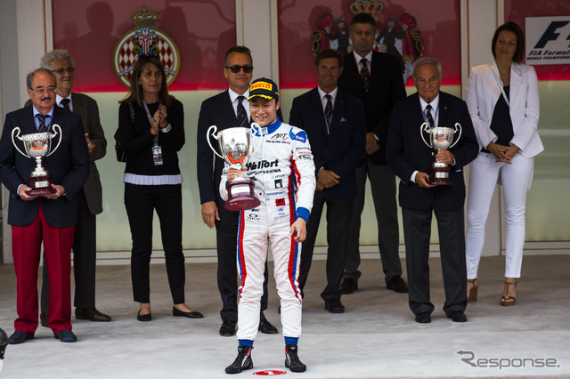 GP2参戦中の#1 松下信治が、モナコ戦の第2レースで今季初勝利を達成。