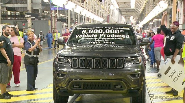 FCA USの米国ミシガン州ジェファーソン北工場が累計生産台数600万台を達成