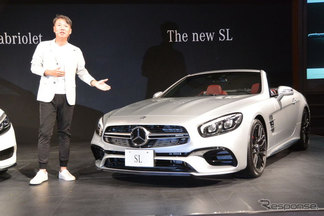 メルセデスベンツ SL 新型と、メルセデス・ベンツ日本 上野金太郎 社長