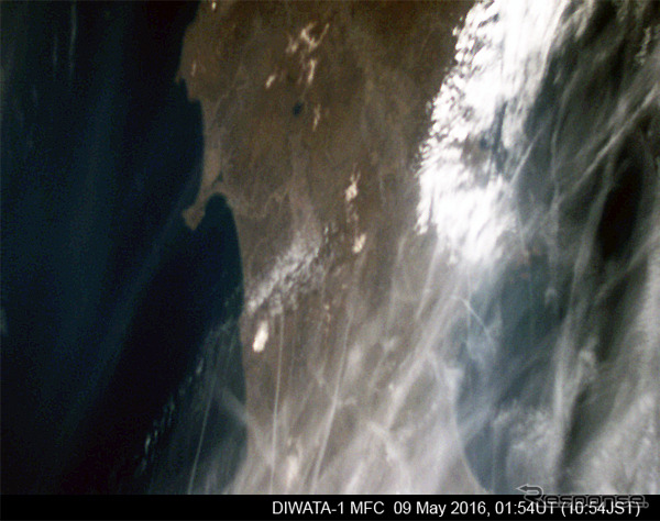 DIWATA-1搭載広視野カラーカメラ(MFC)により撮影された東北地方の画像
