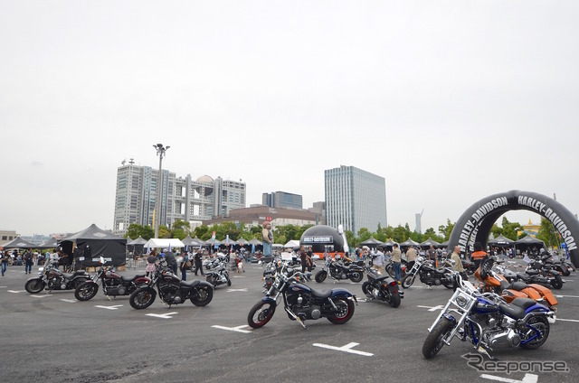 お台場で開催中のハーレーの無料試乗会、THE LEGEND ON TOUR in 東京。