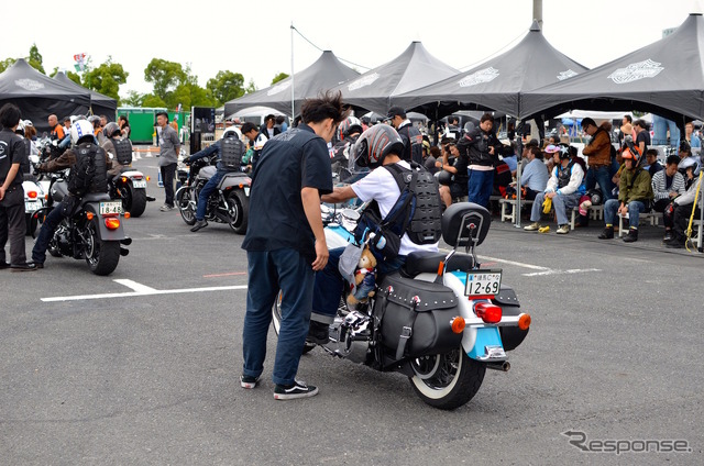 お台場で開催中のハーレーの無料試乗会、THE LEGEND ON TOUR in 東京。