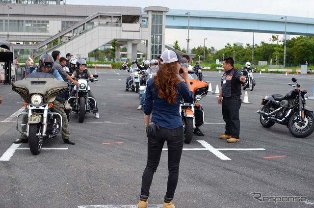 お台場で開催中のハーレーの無料試乗会、THE LEGEND ON TOUR in 東京。