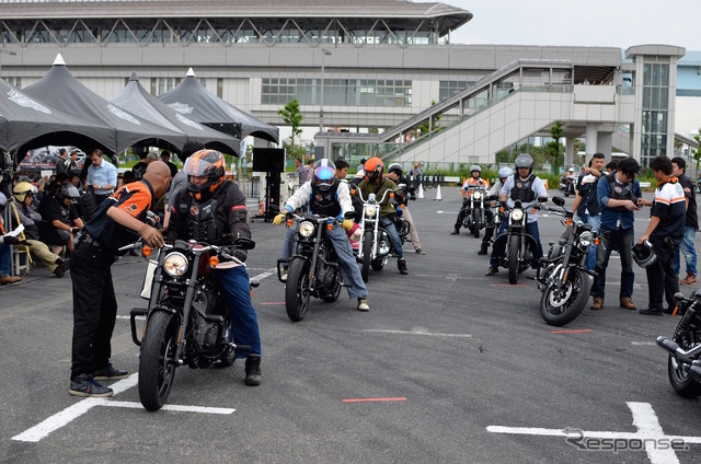 お台場で開催中のハーレーの無料試乗会、THE LEGEND ON TOUR in 東京。