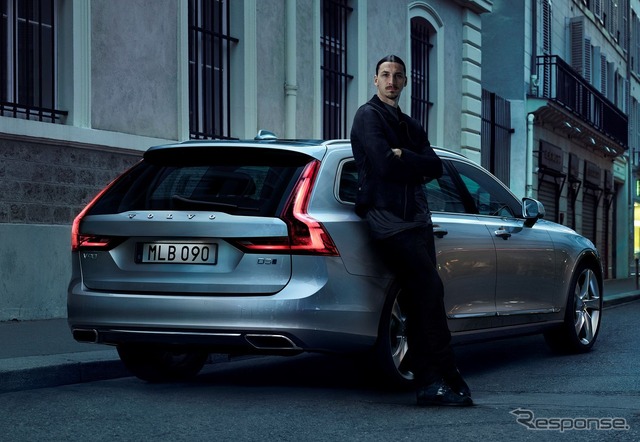 ボルボ V90 新型とズラタン・イブラヒモビッチ選手