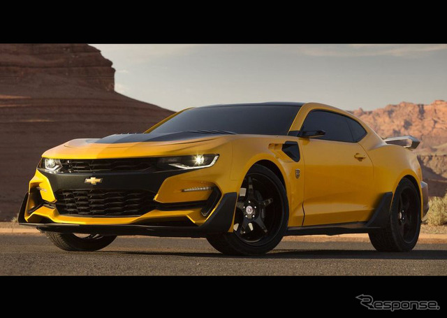 映画『トランスフォーマー』シリーズ最新作に「バンブルビー」として起用される新型シボレーカマロ