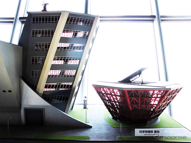 科学特捜隊の基地(撮影用モデル)も展示された(「東京スカイツリー ウルトラ作戦第634号」、6月10日~7月21日)