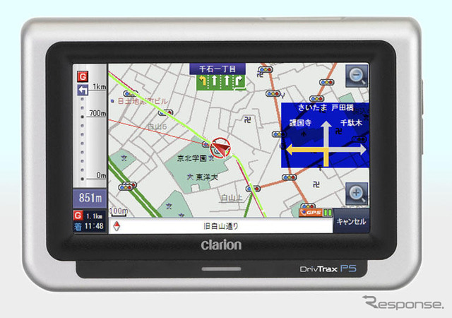 クラリオン、パーソナル ナビ DrivTrax P5 を発売へ