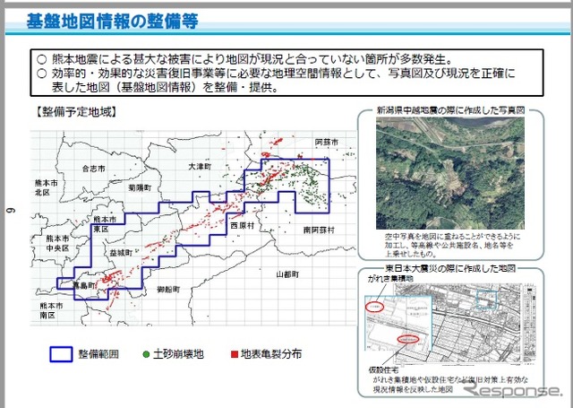 熊本地震被災地復旧する予備費の使途（国土交通省分）