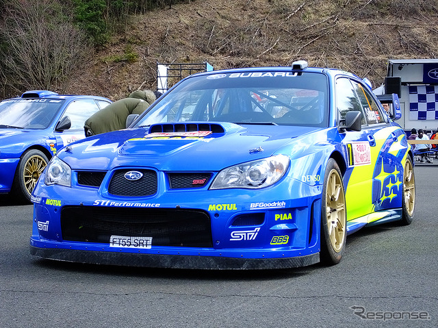 インプレッサWRC2006［2006－2007年］（3月27日、スバルファンミーティング、栃木県佐野市・スバル研究実験センター）