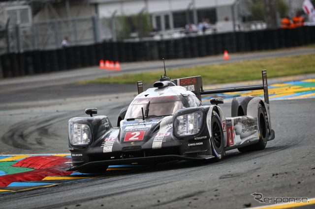 優勝したポルシェ2号車(ルマン24時間耐久レース2016)