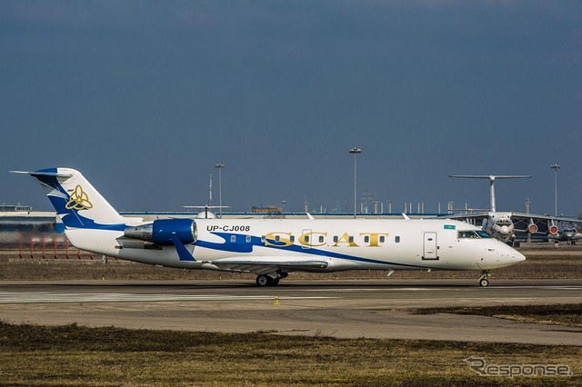 スキャット航空のボンバルディアCRJ200