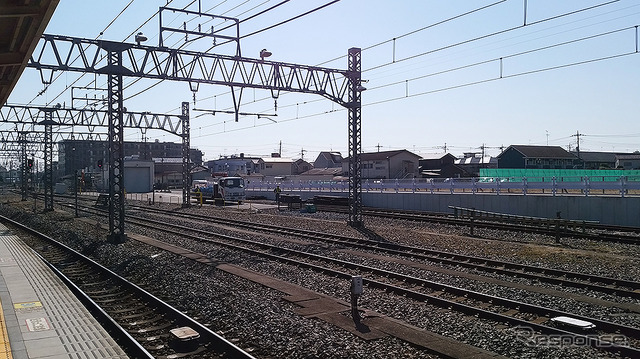 東武動物公園駅の西側に広がる杉戸工場跡地