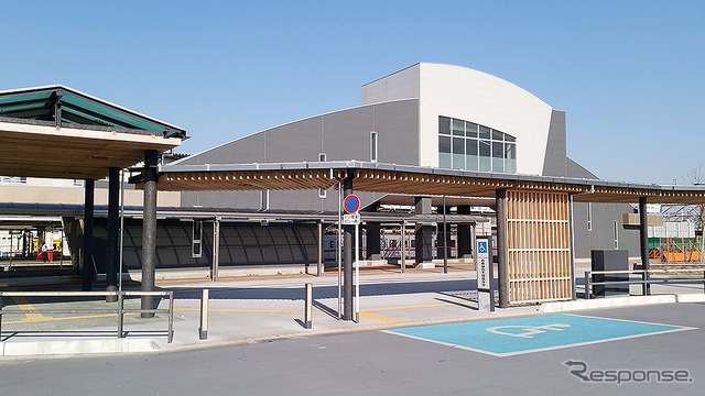 新たな連絡口が完成した東武動物公園駅西口