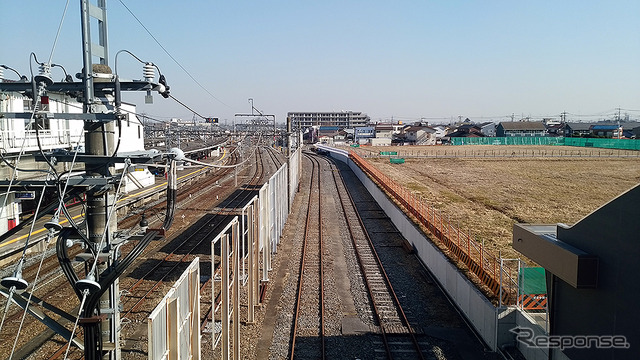 東武動物公園駅の西側に広がる杉戸工場跡地