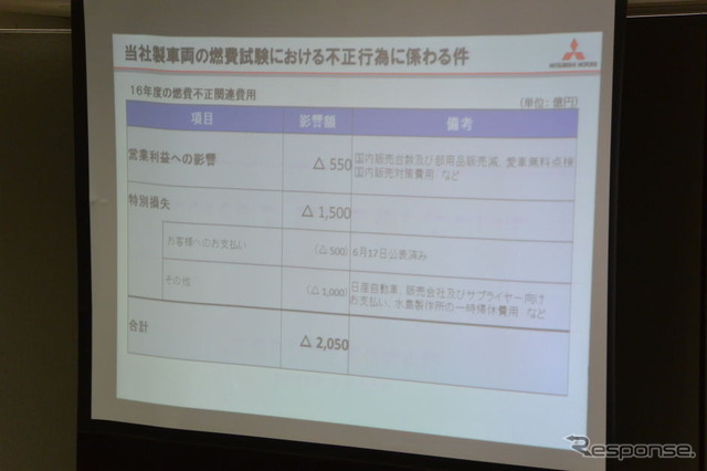 三菱自動車会見