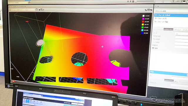 【ものづくりワールド16】全数検査・数値化に貢献するLMI社製3Dセンサー…リンクスがデモ展示