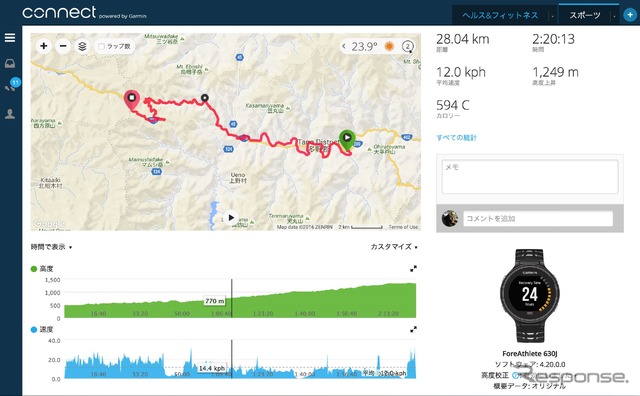 パソコンやスマホのGarmin Connectで詳細をチェックする