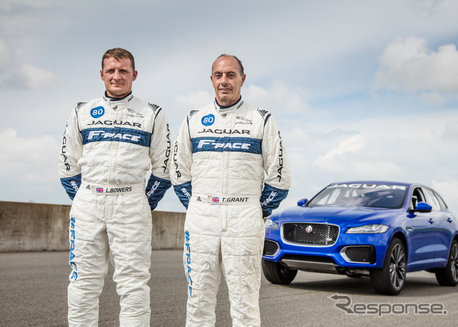 グッドウッドのヒルクライムに片輪走行で挑むジャガー F-PACE