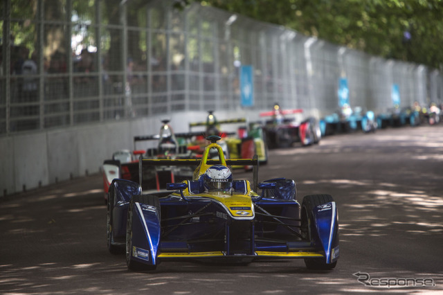 ロンドン連戦を連勝したニコラス・プロスト(第10戦の走り)。