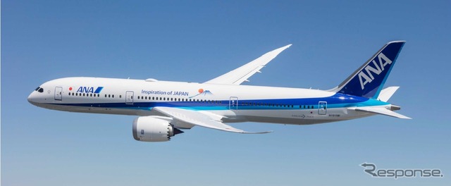 ファンボロー国際航空ショー向けに特別にデザインされたANA仕様の787-9