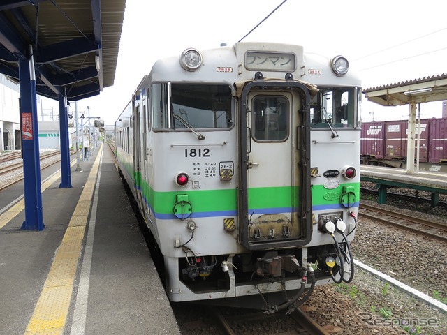 道南いさりび鉄道のキハ40形。9両のうち「ながまれ号」に改造されなかった車両は塗装も含めてJR北海道時代とほぼ同じだ。