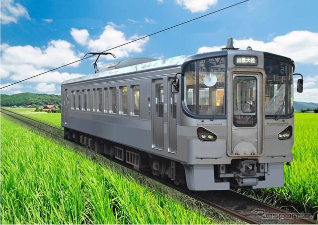 12月から営業運転が始まるデハ7000系のイメージ。一畑電鉄時代を含め86年ぶりの新造車両になる。