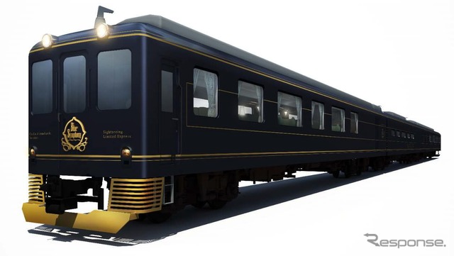 近鉄『青の交響曲』のイメージ。9月10日の営業運転に先駆け試乗会ツアーが行われる。